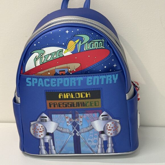 *NEW* Toy Story Pizza Planet Space Entry Mini Backpack Loungefly main image 4
